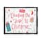 Stupell Industries Counting The Sleeps 'Til Christmas Framed Floater Canvas Wall Art